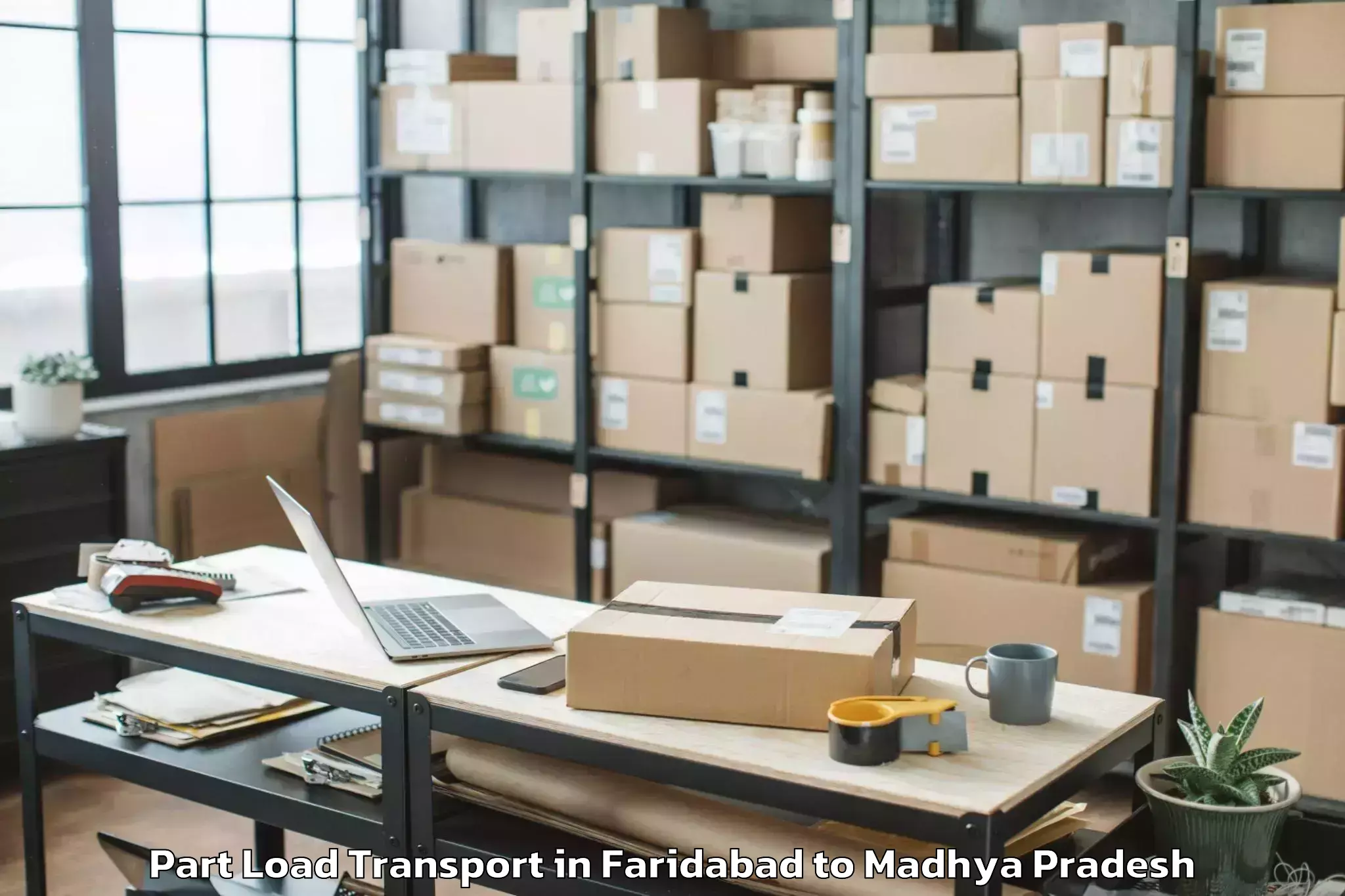 Get Faridabad to Jora Part Load Transport